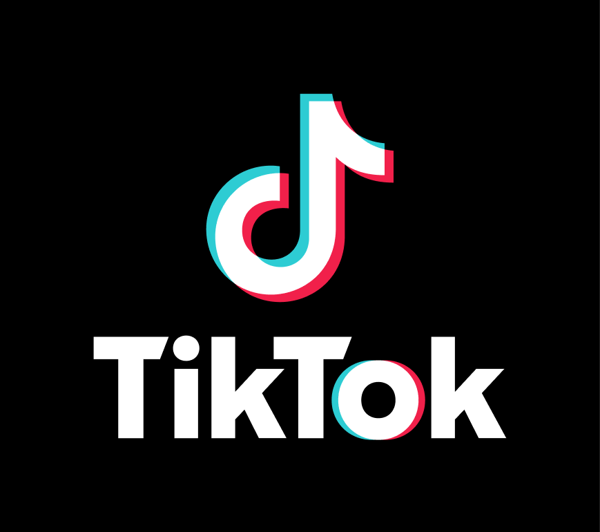 黑底 TikTok 标志