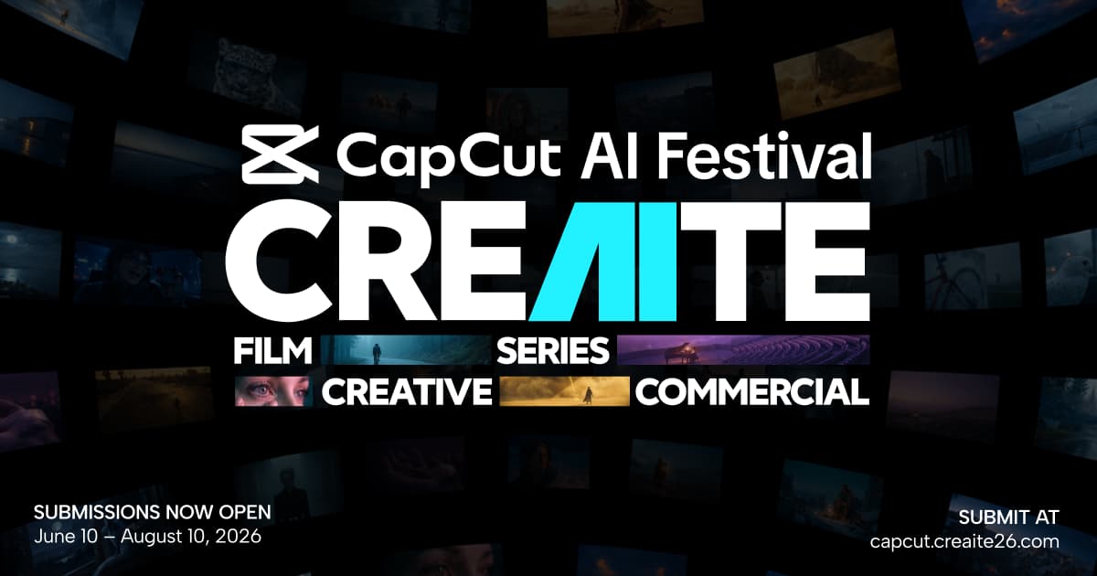 CapCut CRE[AI]TE 2026 官方视觉