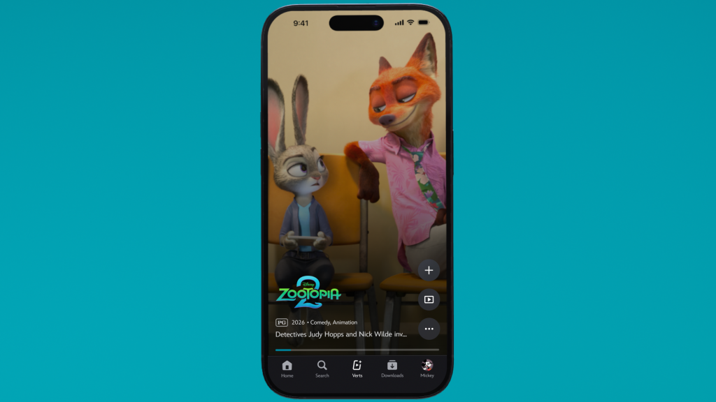 Disney+ Verts 竖屏内容流