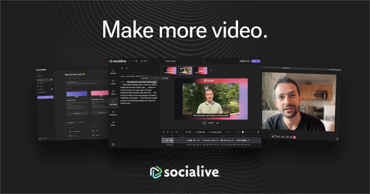 Socialive Catalyst 的视频创作产品视觉